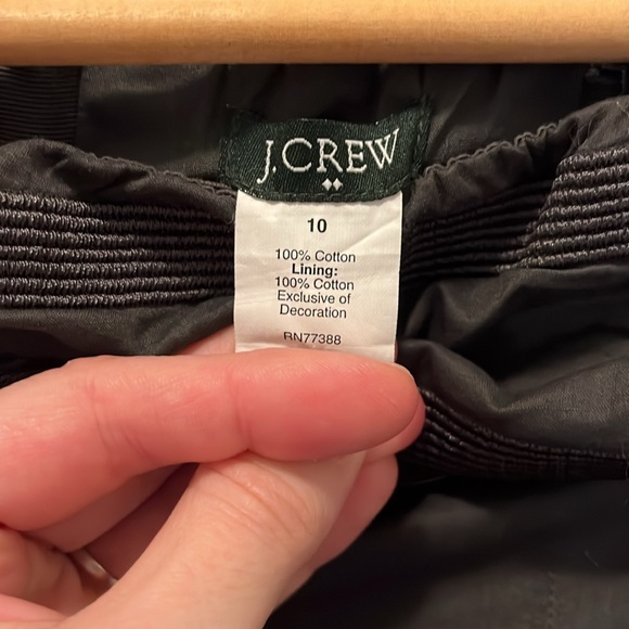 Black size 10 J Crew mini - Picture 2 of 4